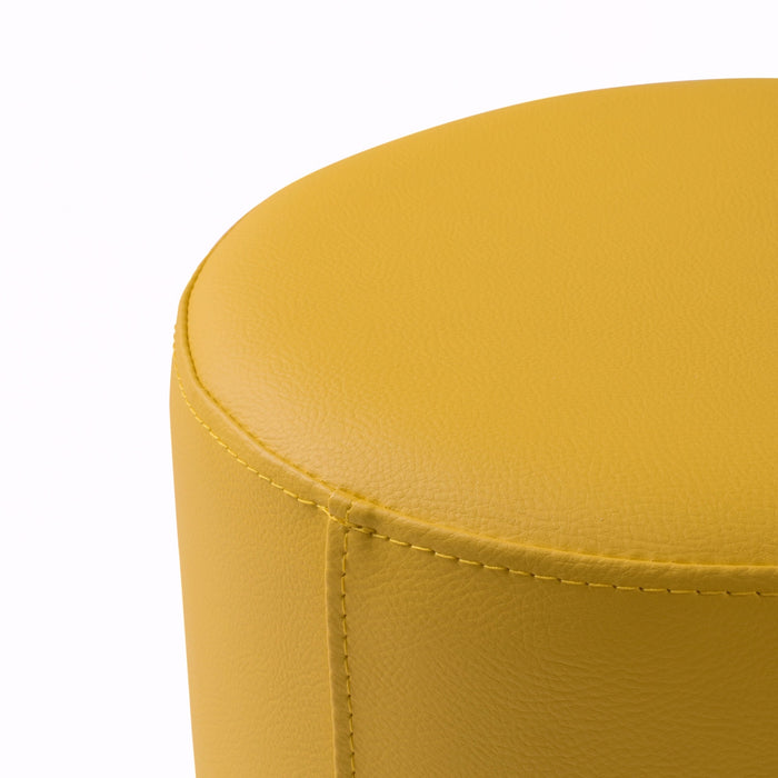Avalon Tavolino Pouf Rigido Cilindro Similpelle Mamba Trendy Classe 1-IM Ignifugo per Interno ed Esterno. Dim: Ø35 cm X H32 cm