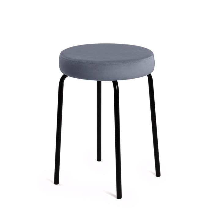 Sgabello Jolly Avalon in tessuto velluto per interno. Dim. 39x51cm