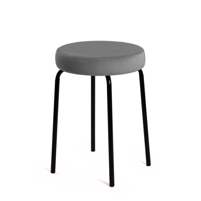 Sgabello Jolly Avalon in tessuto velluto per interno. Dim. 39x51cm