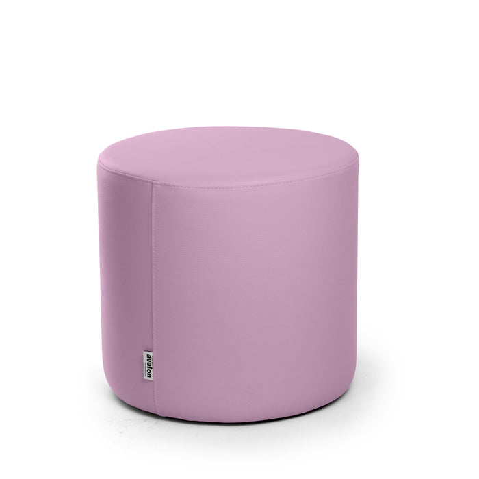 Avalon Tavolino Pouf Rigido Cilindro Similpelle Mamba Trendy Classe 1-IM Ignifugo per Interno ed Esterno. Dim: Ø45 cm X H40 cm