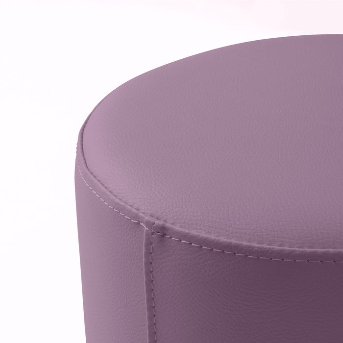 Avalon Tavolino Pouf Rigido Cilindro Similpelle Mamba Trendy Diam. 70 cm, Alt. 43 cm