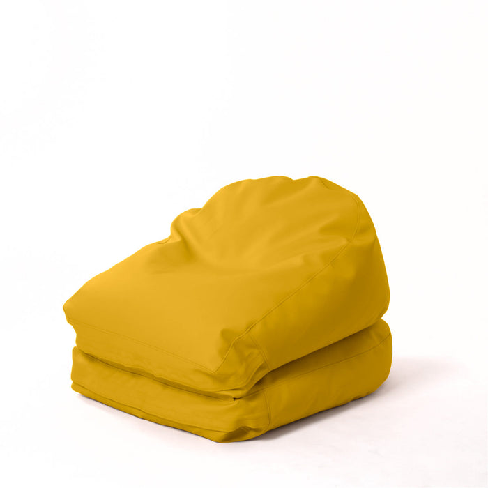 Avalon Pouf Poltrona/Letto Double Mamba in ecopelle Imbottito Made in Italy dim:  95X75 cm
