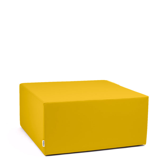 Avalon Pouf Rigido Cubo Similpelle Mamba Trendy Classe 1-IM Ignifugo per Interno ed Esterno. Dim: Larg. 90 cm X Prof. 90 cm X Alt. 43 cm