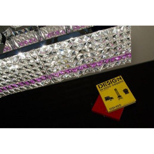 Lucciola 80 cm 7 luci 658 cristalli - Lampadario cristallo