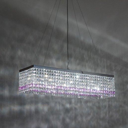 Lucciola 80 cm 7 luci 658 cristalli - Lampadario cristallo