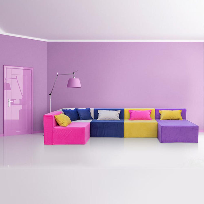 Magia Divano Tripla Poltrona Con Chaise Longue E Angolo - Tessuto Softhand - Avalon
