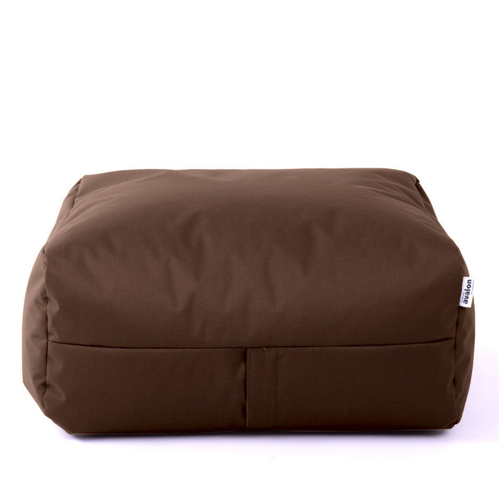 Pouf morbido Grande Quadrato Gaia in tessuto Samba per esterno dim 80x80x30 cm