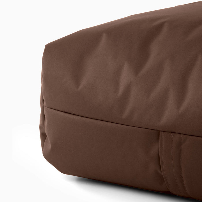 Pouf morbido Grande Quadrato Gaia in tessuto Jive per interno dim 80x80x30 cm
