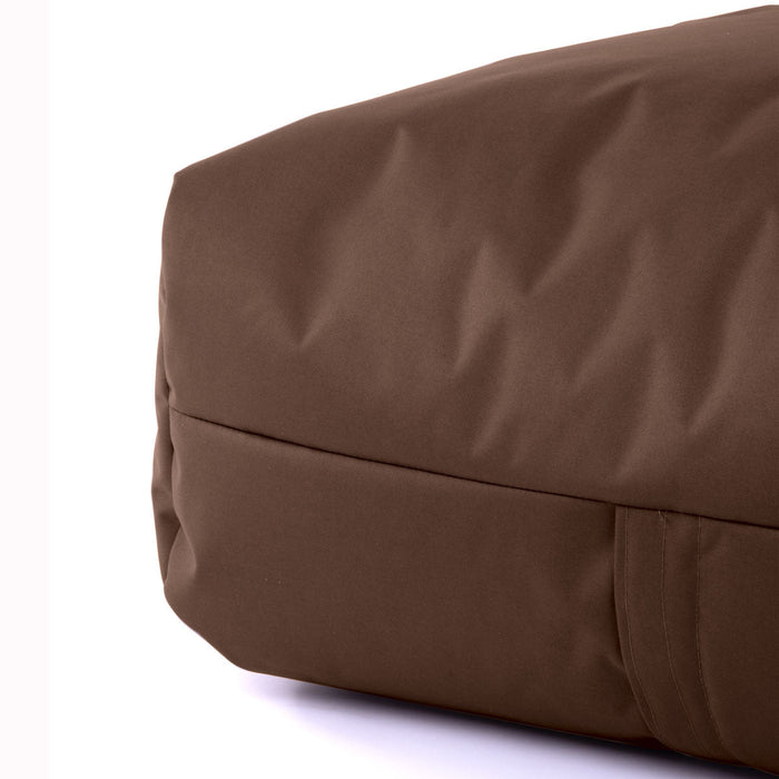 Pouf morbido Grande Quadrato Gaia in tessuto Samba per esterno dim 80x80x30 cm