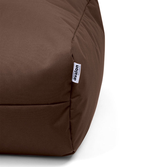 Pouf morbido Grande Quadrato Gaia in tessuto Jive per interno dim 80x80x30 cm