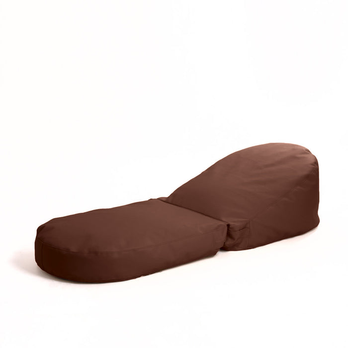 Avalon Pouf Poltrona/Letto Double Mamba in ecopelle Imbottito Made in Italy dim:  95X75 cm