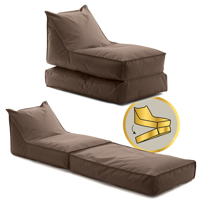 Pouf Poltrona Badd Duo Avalon in tessuto poliestere Jive Per Interno. Dim: 95x60 cm