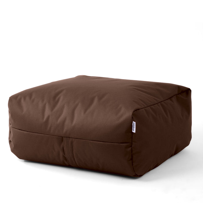Pouf morbido Grande Quadrato Gaia in tessuto Jive per interno dim 80x80x30 cm