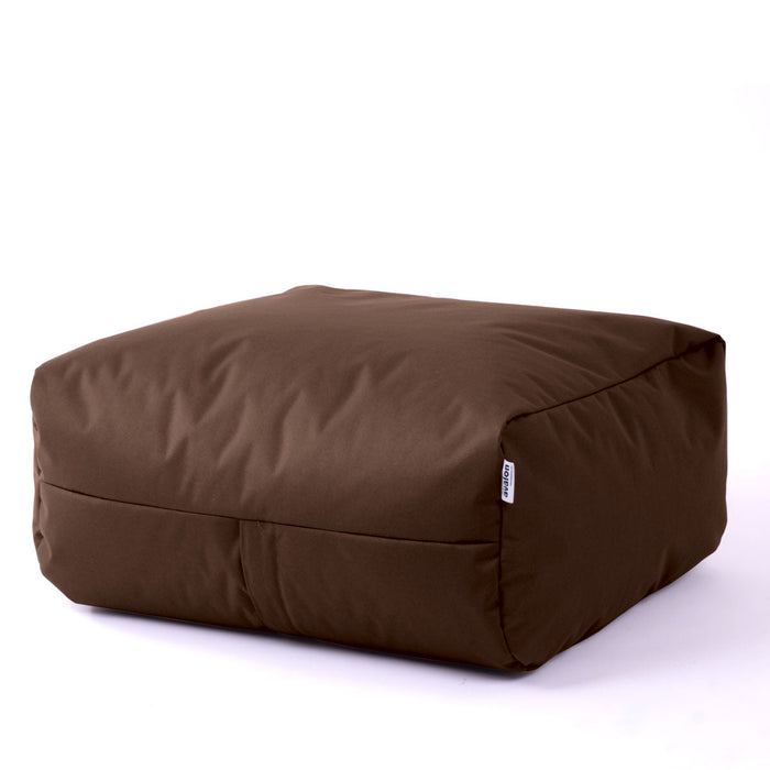 Pouf morbido Grande Quadrato Gaia in tessuto Samba per esterno dim 80x80x30 cm