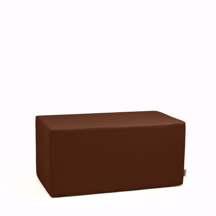 Avalon Pouf Rigido Rettangolo Similpelle Mamba Trendy Classe 1-IM Ignifugo per Interno ed Esterno. Dim: Larg. 90 cm X Prof. 45 cm X Alt. 43 cm