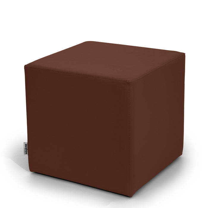 Avalon Tavolino Pouf Cubo rigido in Similpelle Mamba Trendy Classe 1-IM Ignifugo per Interno ed Esterno. Dim: Larg 45cm X Prof 45cm X Alt 40 Cm