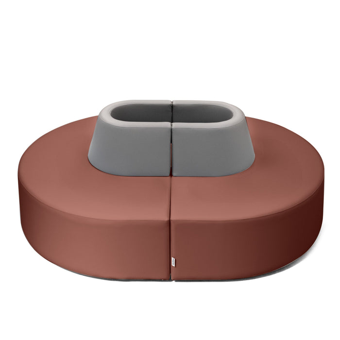 Pouf Magnetica Avalon in Ecopelle Mamba Trendy Classe 1-IM Ignifugo per Interno ed Esterno. Dim: Larg. 150 cm X Prof. 100 X H70 cm