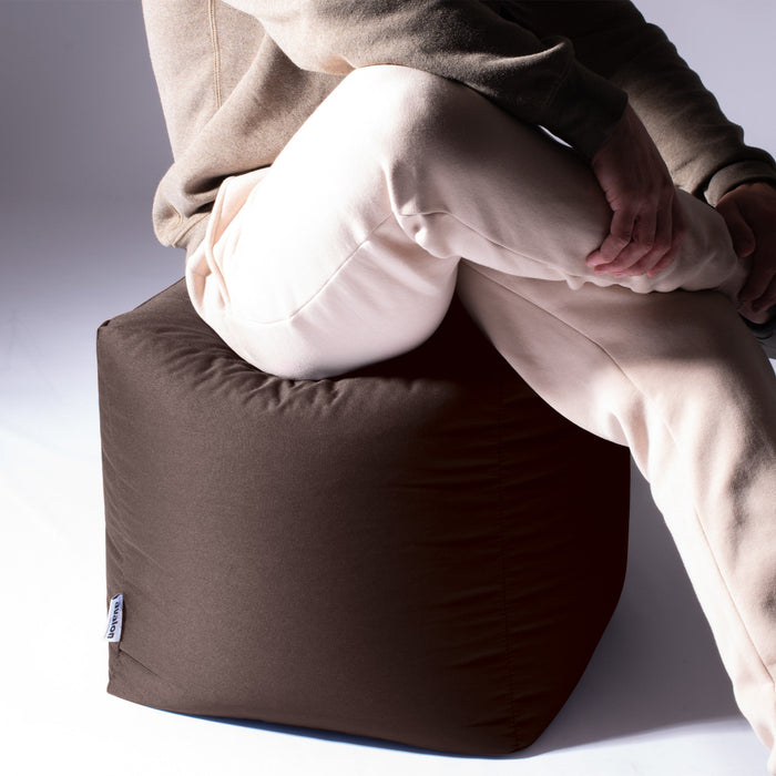Avalon Pouf Poltrona Cubo Jive Made in Italy di dimensioni 50x50x H 45cm