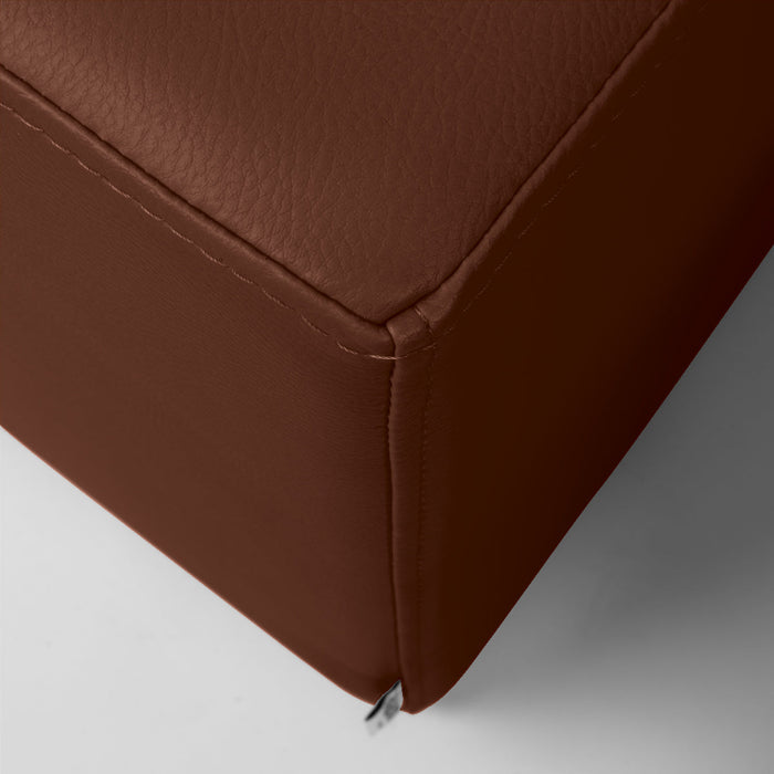 Avalon Pouf Rigido Rettangolo Similpelle Mamba Trendy Classe 1-IM Ignifugo per Interno ed Esterno. Dim: Larg. 150 cm X Prof. 45 cm X Alt. 43 cm