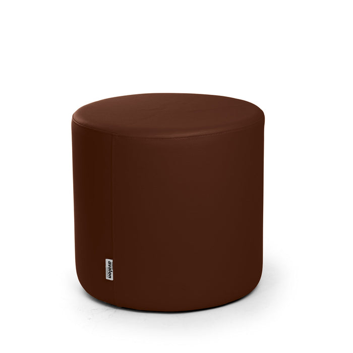Avalon Tavolino Pouf Rigido Cilindro Similpelle Mamba Trendy Classe 1-IM Ignifugo per Interno ed Esterno. Dim: Ø45 cm X H40 cm