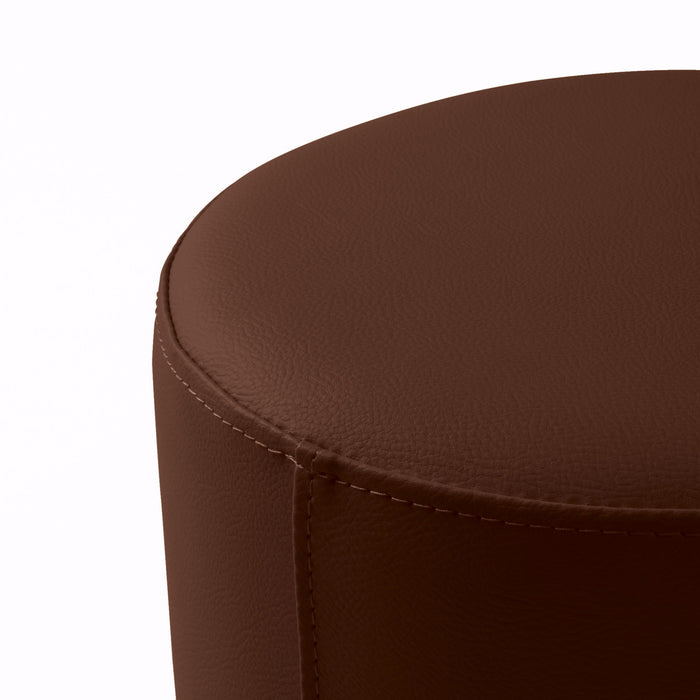 Avalon Tavolino Pouf Rigido Cilindro Similpelle Mamba Trendy Classe 1-IM Ignifugo per Interno ed Esterno. Dim: Ø35 cm X H32 cm