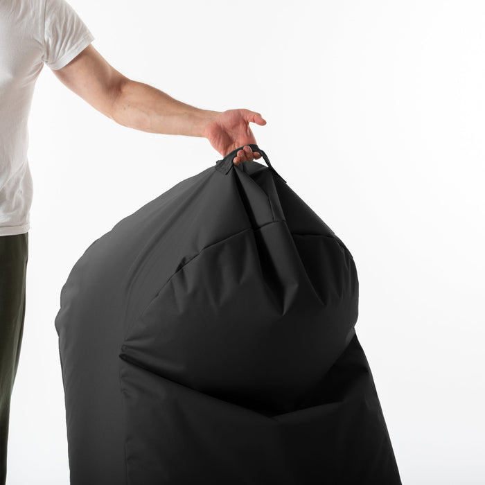 Pouf poltrona Arko Avalon in tessuto poliestere Jive Per Interno, Sfoderabile con Sacca Interna,  Dim. 80x100 cm