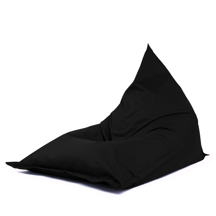 Pouf Shongo grande a forma di triangolo Sfoderabile con sacca interna in tessuto Jive per interno, Antistrappo, Impermeabile, dim: 140x175 cm