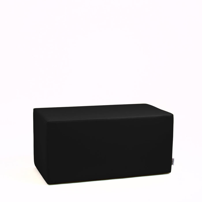 Avalon Pouf Rigido Rettangolo Similpelle Mamba Trendy Classe 1-IM Ignifugo per Interno ed Esterno. Dim: Larg. 90 cm X Prof. 45 cm X Alt. 43 cm