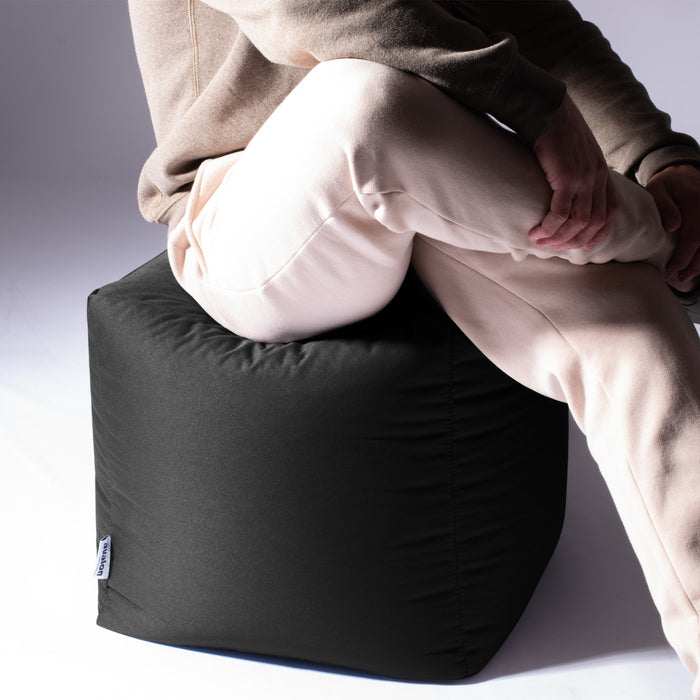 Avalon Pouf Poltrona Cubo Jive Made in Italy di dimensioni 50x50x H 45cm