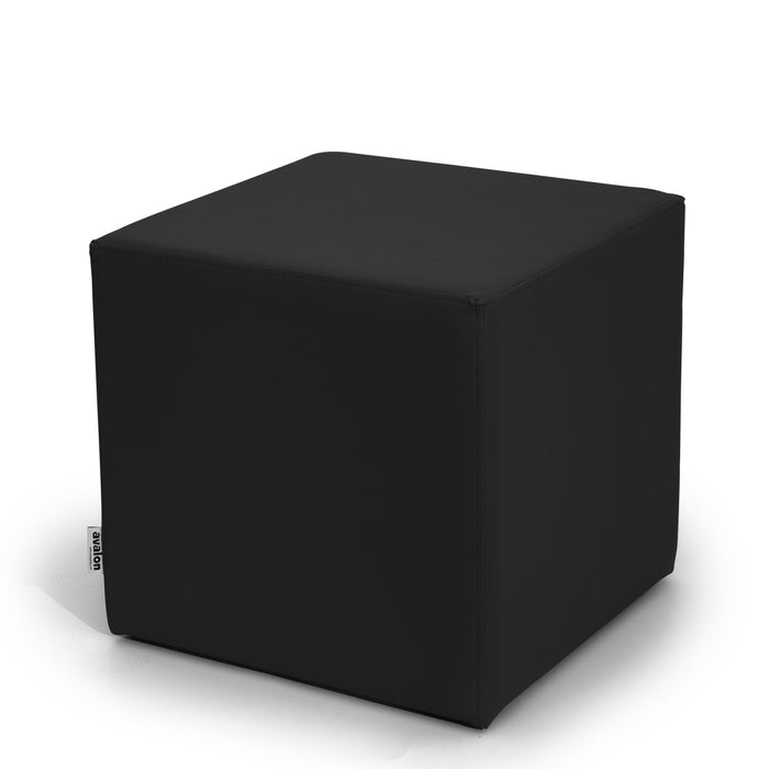 Avalon Tavolino Pouf Cubo rigido in Similpelle Mamba Trendy Classe 1-IM Ignifugo per Interno ed Esterno. Dim: Larg 45cm X Prof 45cm X Alt 40 Cm