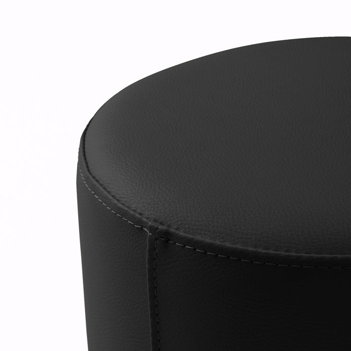 Avalon Pouf Rigido Cilindro Similpelle Mamba Trendy Classe 1-IM Ignifugo per Interno ed Esterno. Dim: Ø70 cm X H43 cm