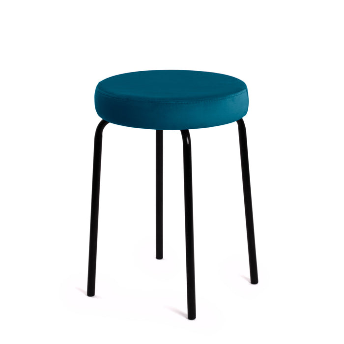 Sgabello Jolly Avalon in tessuto velluto per interno. Dim. 39x51cm