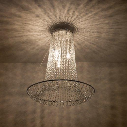 Orbita - Lampadario, Sospensione