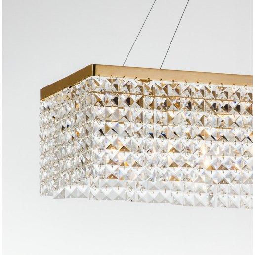 Lucciola 80 cm 7 luci 658 cristalli - Lampadario cristallo