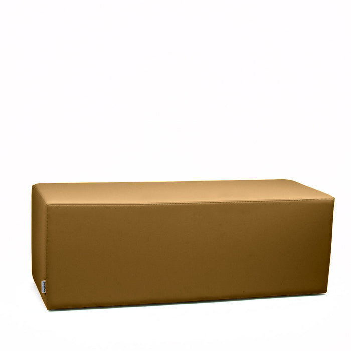 Avalon Pouf Rigido Rettangolo Similpelle Mamba Trendy Classe 1-IM Ignifugo per Interno ed Esterno. Dim: Larg. 120 cm X Prof. 45 cm X Alt. 43 cm