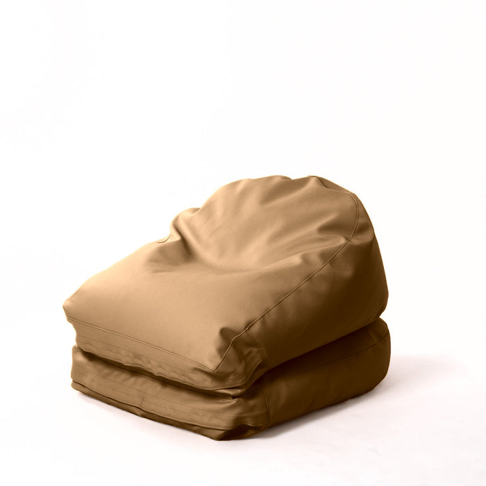 Avalon Pouf Poltrona/Letto Double Mamba in ecopelle Imbottito Made in Italy dim:  95X75 cm