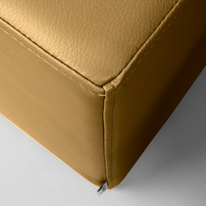 Avalon Pouf Rigido Rettangolo Similpelle Mamba Trendy Classe 1-IM Ignifugo per Interno ed Esterno. Dim: Larg. 90 cm X Prof. 45 cm X Alt. 43 cm