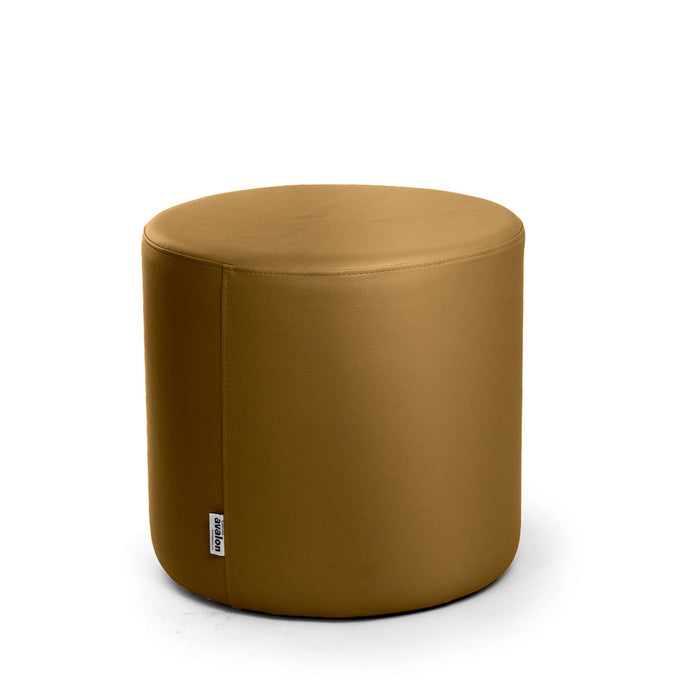 Avalon Tavolino Pouf Rigido Cilindro Similpelle Mamba Trendy Classe 1-IM Ignifugo per Interno ed Esterno. Dim: Ø45 cm X H40 cm