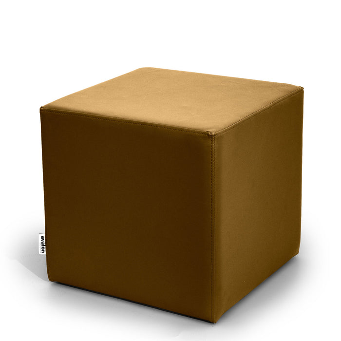 Avalon Tavolino Pouf Cubo rigido in Similpelle Mamba Trendy Classe 1-IM Ignifugo per Interno ed Esterno. Dim: Larg 45cm X Prof 45cm X Alt 40 Cm