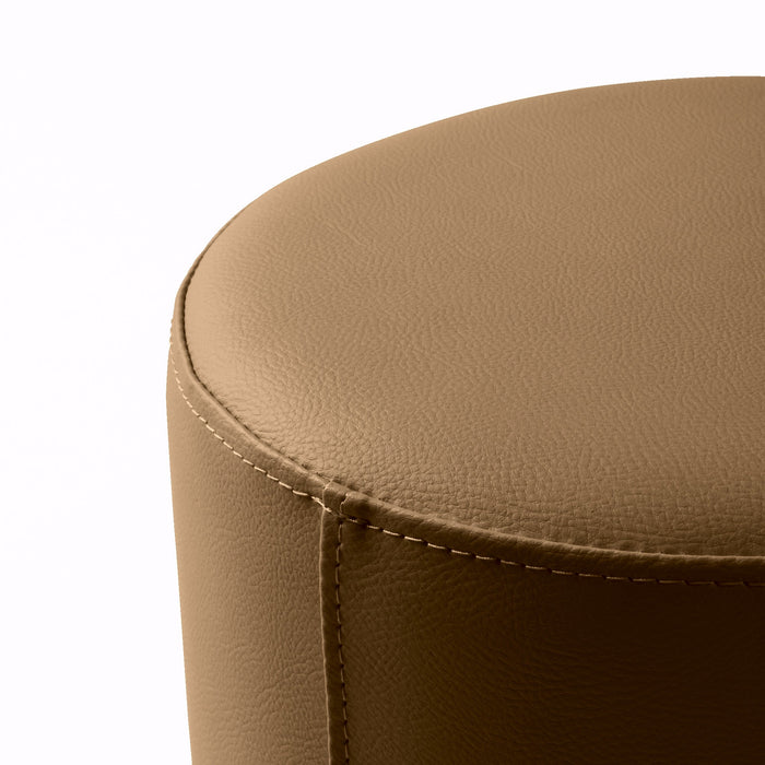 Avalon Tavolino Pouf Rigido Cilindro Similpelle Mamba Trendy Classe 1-IM Ignifugo per Interno ed Esterno. Dim: Ø35 cm X H32 cm