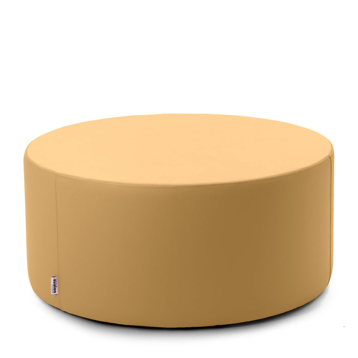 Avalon Pouf Rigido Cilindro Similpelle Mamba Trendy Classe 1-IM Ignifugo per Interno ed Esterno. Dim: Ø90 cm X H43 cm