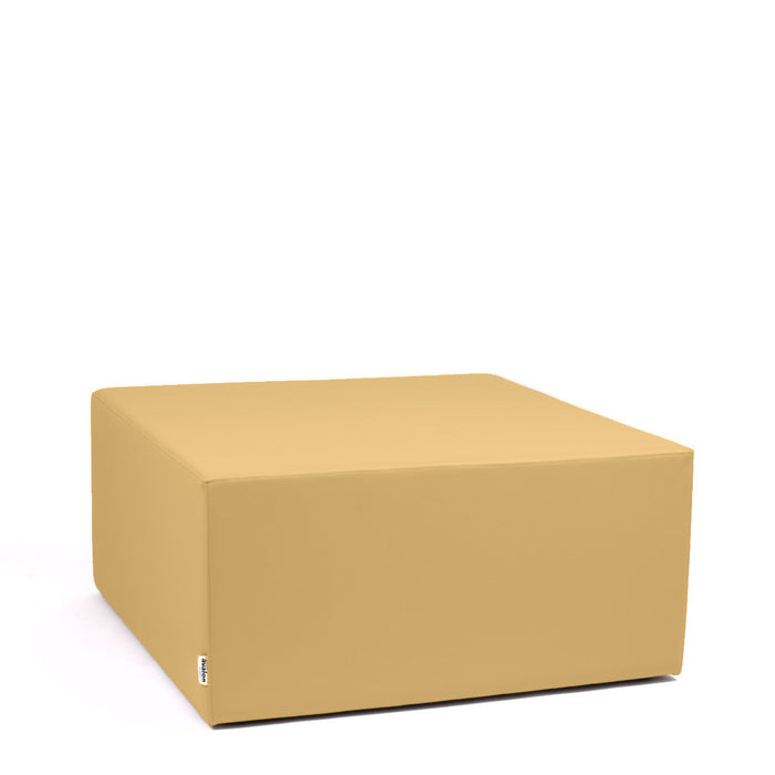 Avalon Tavolino Pouf Cubo rigido in Similpelle Mamba Trendy Classe 1-IM Ignifugo per Interno ed Esterno. Dim: Larg 90cm X Prof 90cm X Alt 40 Cm