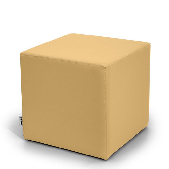 Avalon Tavolino Pouf Cubo rigido in Similpelle Mamba Trendy Classe 1-IM Ignifugo per Interno ed Esterno. Dim: Larg 45cm X Prof 45cm X Alt 40 Cm