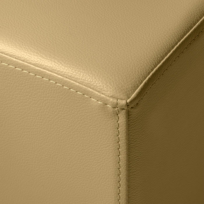 Avalon Pouf Rigido Cubo Similpelle Mamba Trendy Classe 1-IM Ignifugo per Interno ed Esterno. Dim: Larg. 35 cm X Prof. 35 cm X Alt. 35 cm