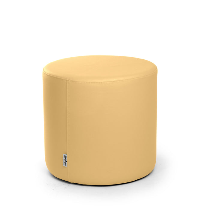 Avalon Tavolino Pouf Rigido Cilindro Similpelle Mamba Trendy Classe 1-IM Ignifugo per Interno ed Esterno. Dim: Ø45 cm X H40 cm