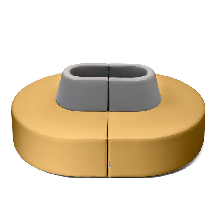 Pouf Magnetica Avalon in Ecopelle Mamba Trendy Classe 1-IM Ignifugo per Interno ed Esterno. Dim: Larg. 150 cm X Prof. 100 X H70 cm