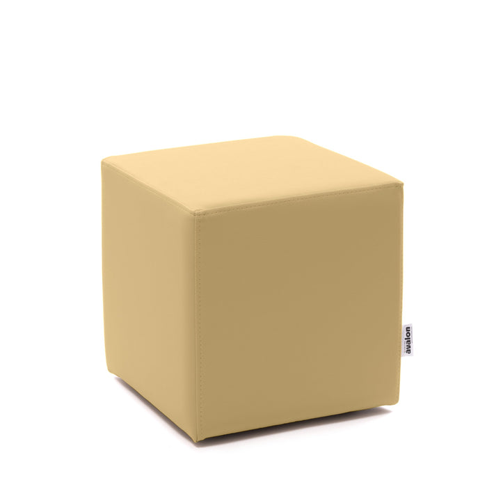 Avalon Pouf Rigido Cubo Similpelle Mamba Trendy Classe 1-IM Ignifugo per Interno ed Esterno. Dim: Larg. 35 cm X Prof. 35 cm X Alt. 35 cm