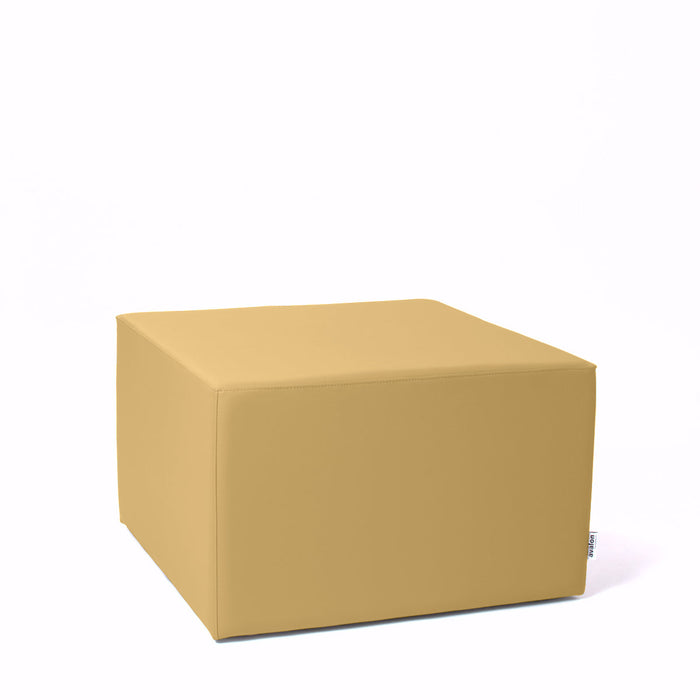 Avalon Pouf Rigido Cubo Similpelle Mamba TrendyClasse 1-IM Ignifugo per Interno ed Esterno. Dim: Larg. 70 cm X Prof. 70 cm X Alt. 43 cm
