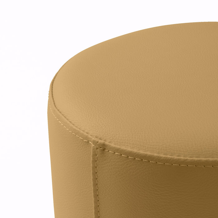 Avalon Tavolino Pouf cilindro rigido Similpelle Mamba Trendy Classe 1-IM Ignifugo per Interno ed Esterno. Dim: Ø90 cm X H40 cm