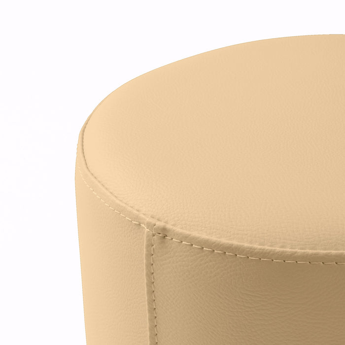 Avalon Tavolino Pouf Rigido Cilindro Similpelle Mamba Trendy Classe 1-IM Ignifugo per Interno ed Esterno. Dim: Ø35 cm X H32 cm